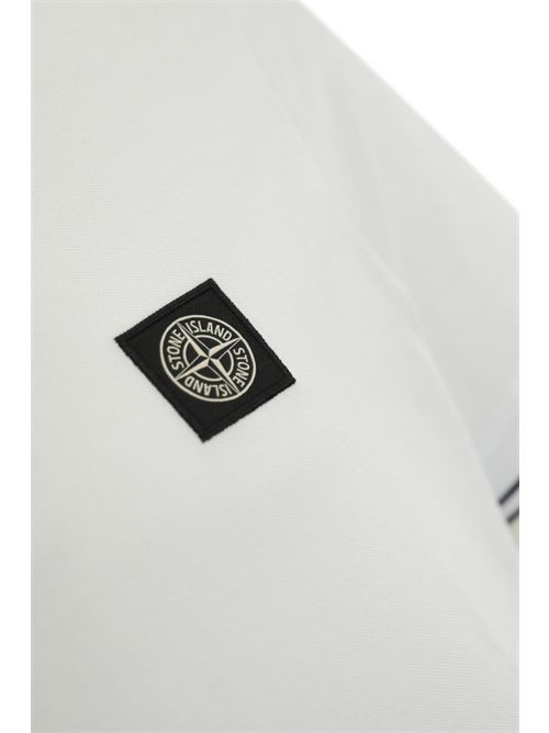 Polo 2200010 in cotone pique White STONE ISLAND | 2200010S0018V1001